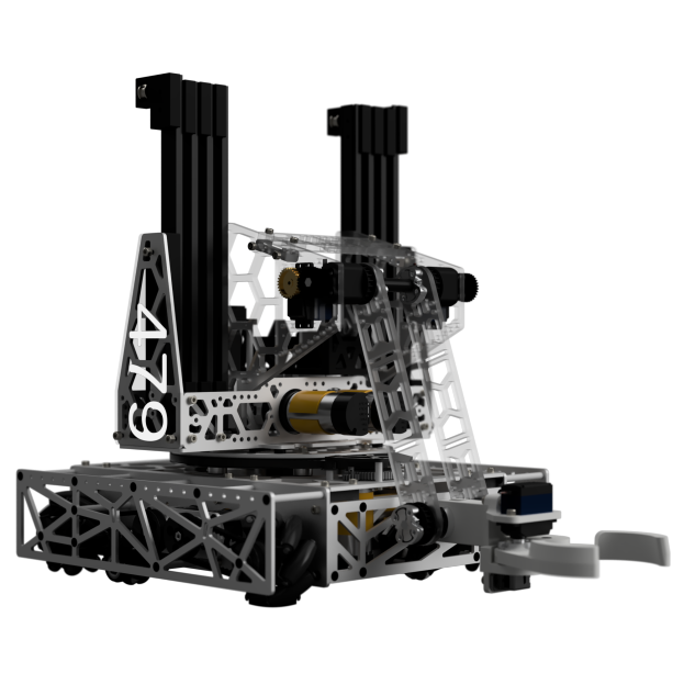 Image: team 479's powerplay (2023 season) robot in a render