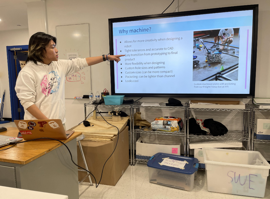 Image: FTC Team 479 team members helping the local community at the event being described.
